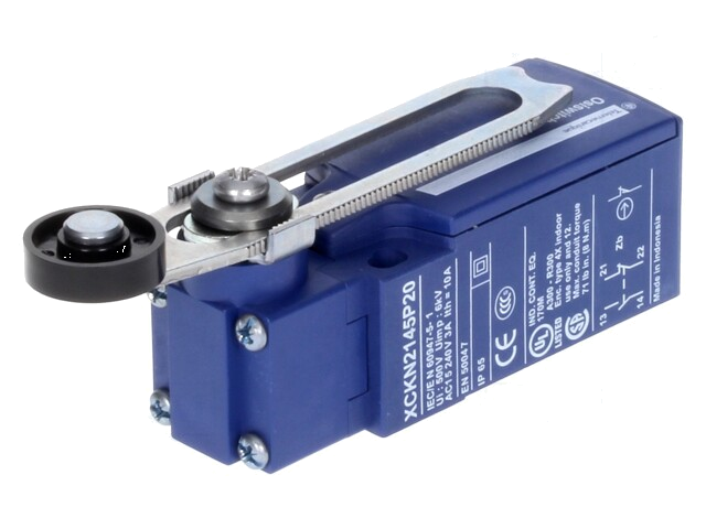 Eindschakelaar; NO + NC; 10A; max.240VAC; max.250VDC; M20 x 1,5 Eindschakelaar; NO + NC; 10A; max.240VAC; max.250VDC; M20 x 1,5